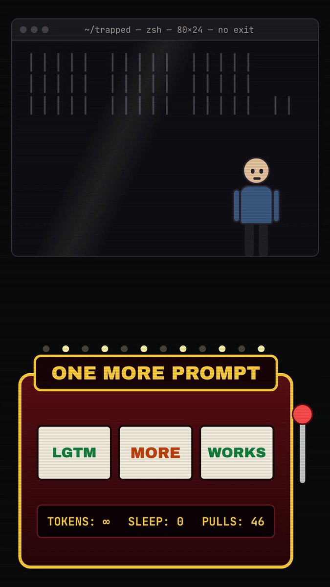 make a brainrot video about the terminal. i can't escape it. ai is so addictive.